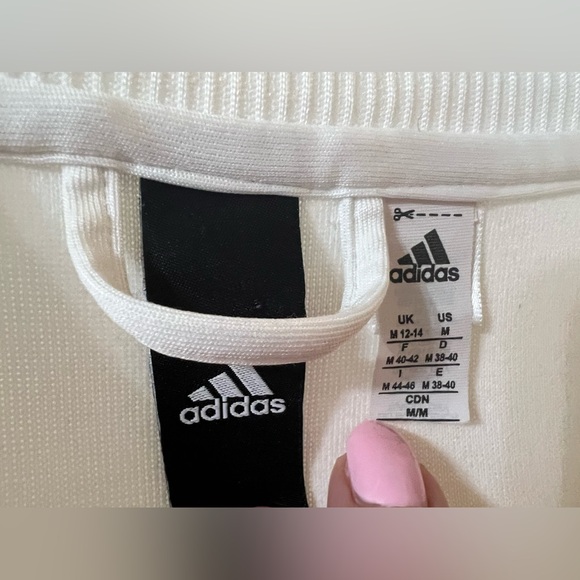white adidas women’s medium track jacket - Picture 3 of 3